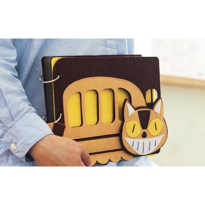 筆記本 手紀本  紀念冊 龍貓公車 筆記 —Fun手作-細節圖5