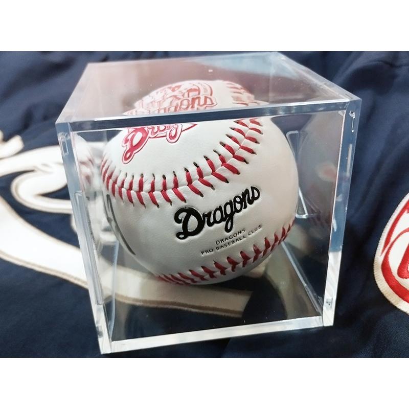 【小群收藏家】🔥林智勝-簽名球 (含球盒) -味全龍隊徽簽名球-親筆簽名字跡漂亮-細節圖2