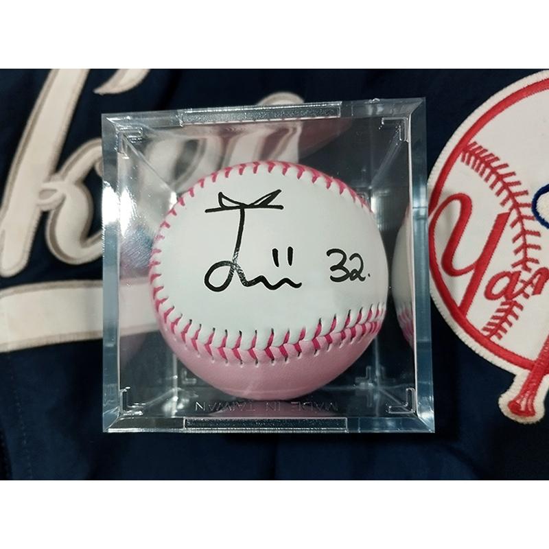 【小群收藏家】🔥李珠珢簽名球（附收藏盒)最新漂亮親簽-李珠恩-富邦啦啦隊-細節圖2