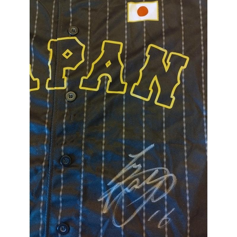 【小群收藏家】🔥大谷翔平簽名球衣-已絕版-日職火腿隊-日本黑武士-漂亮親簽-細節圖2