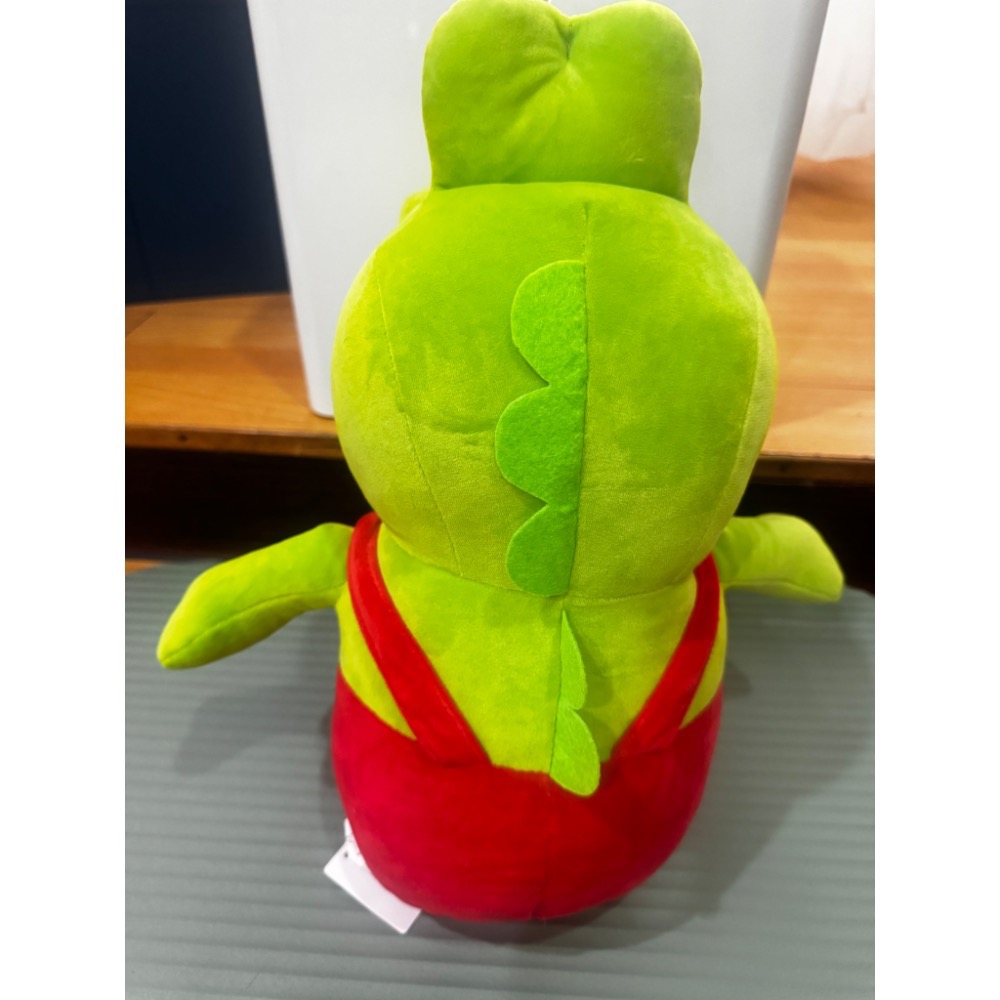 全新絨毛娃娃 吊帶褲傻笑鱷魚12英吋-細節圖4