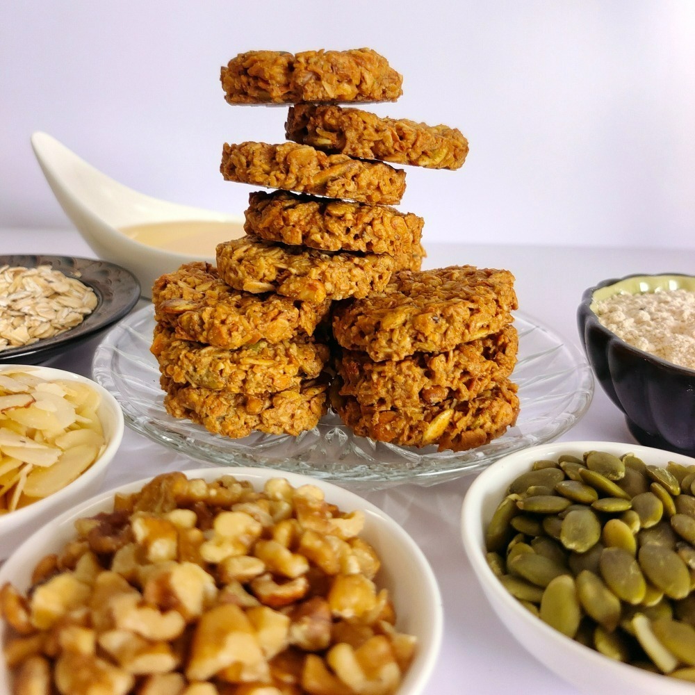 饗纖堅果燕麥脆片(芝麻+可可+原味)禮盒-細節圖5