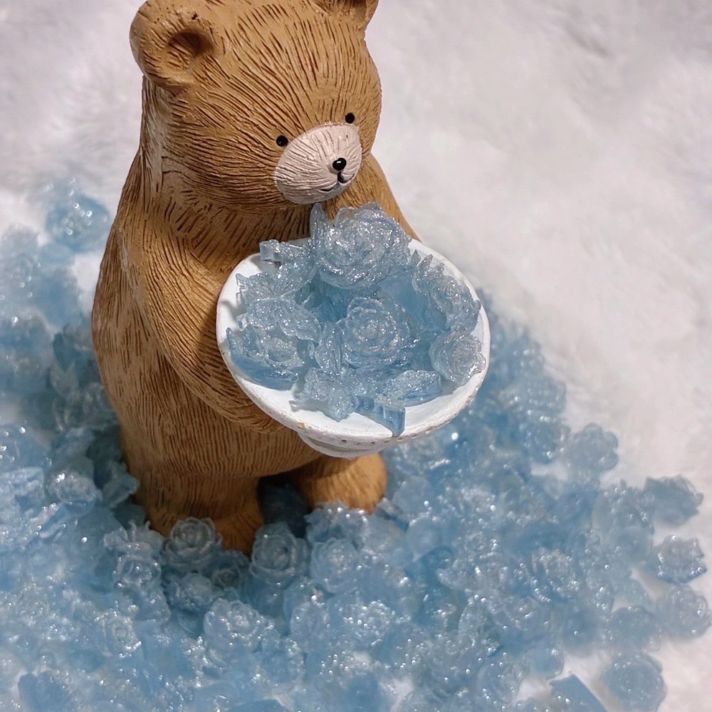 樹脂花 滴膠材料 仿真雕花 美甲 美甲材料 微型造景 佈置 陳列 陳列道具 奶油膠 uv膠-細節圖3