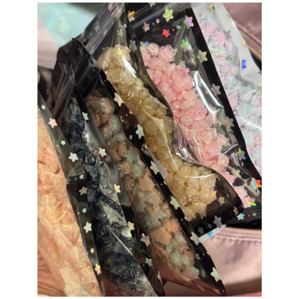 隨機盲出 有券快上車！ 仿真雕花 樹脂花 美甲材料 DIY材料 手作材料 奶油膠 uv膠 滴膠-細節圖4