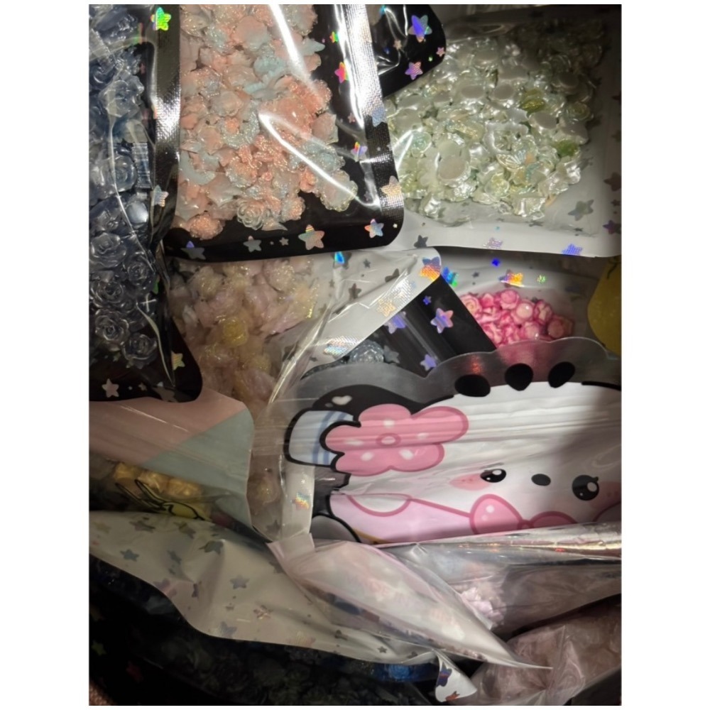 隨機出貨  仿真雕花 樹脂花 美甲材料 DIY材料 手作材料 奶油膠 uv膠 滴膠-細節圖3