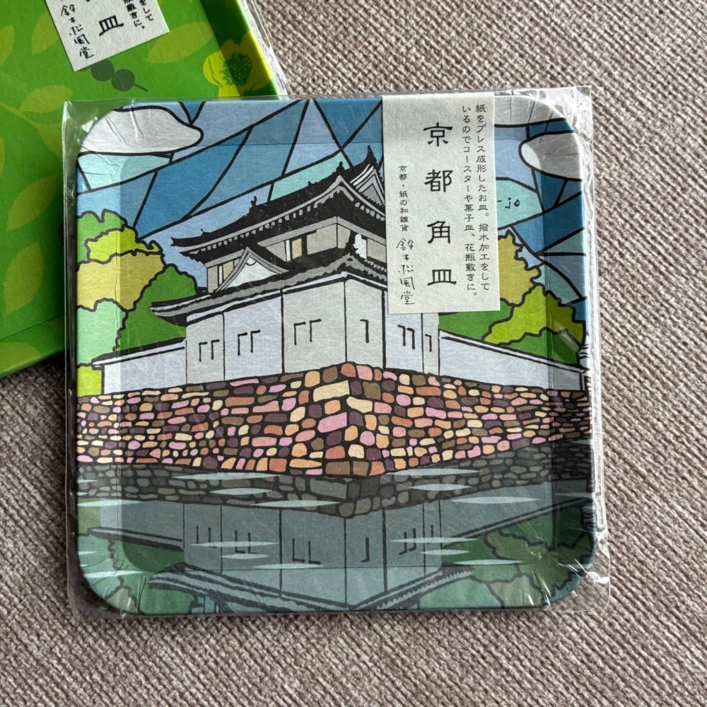 鈴木松風堂 ［特別款］ 京都系列 當地系列  京都和紙工藝 角皿 紙製-規格圖11