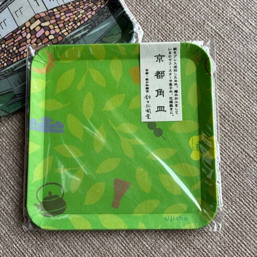鈴木松風堂 ［特別款］ 京都系列 當地系列  京都和紙工藝 角皿 紙製-規格圖11