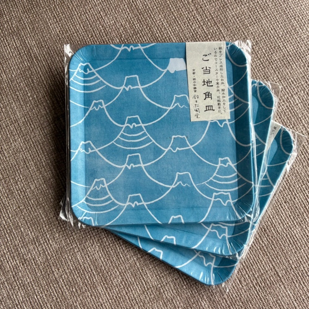 鈴木松風堂 ［特別款］ 京都系列 當地系列  京都和紙工藝 角皿 紙製-規格圖11