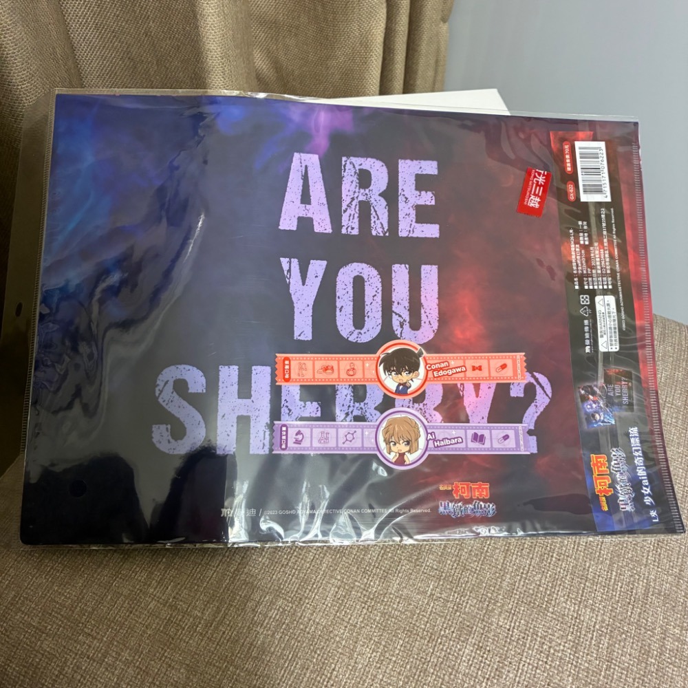 [名柯] M26限定 A4資料夾 少女ai的奇幻漂流 名偵探柯南劇場版 黑鐵的魚影 灰原哀 江戶川柯南 琴酒 GIN-細節圖2