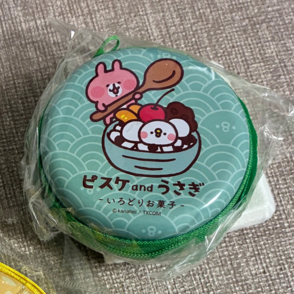 卡娜赫拉期間限定 硬殼零錢包 拉鍊  卡娜赫拉的小動物甜甜和菓屋 收納小圓盒-規格圖1