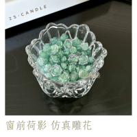 窗前翠影 仿真雕花 樹脂材料 美甲 奶油膠 DIY 裝飾 綠色 窗前影 森林系 明亮日光 偶像卡套 手作材料 陳列道具