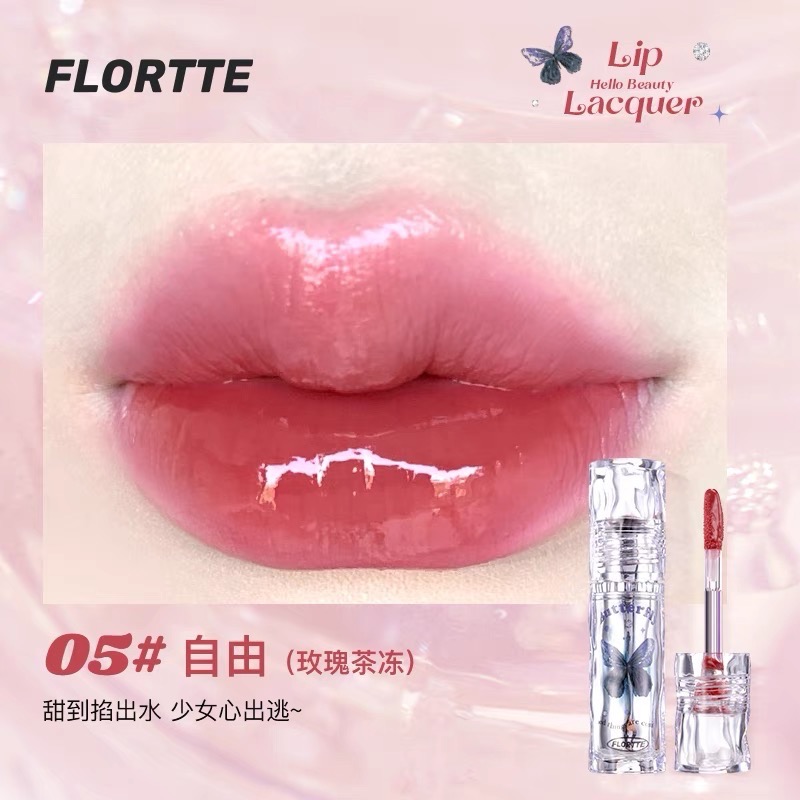 花洛莉亞FLORTTE 好美莉亞純漆 鏡面水光唇釉 不沾杯唇彩-細節圖9