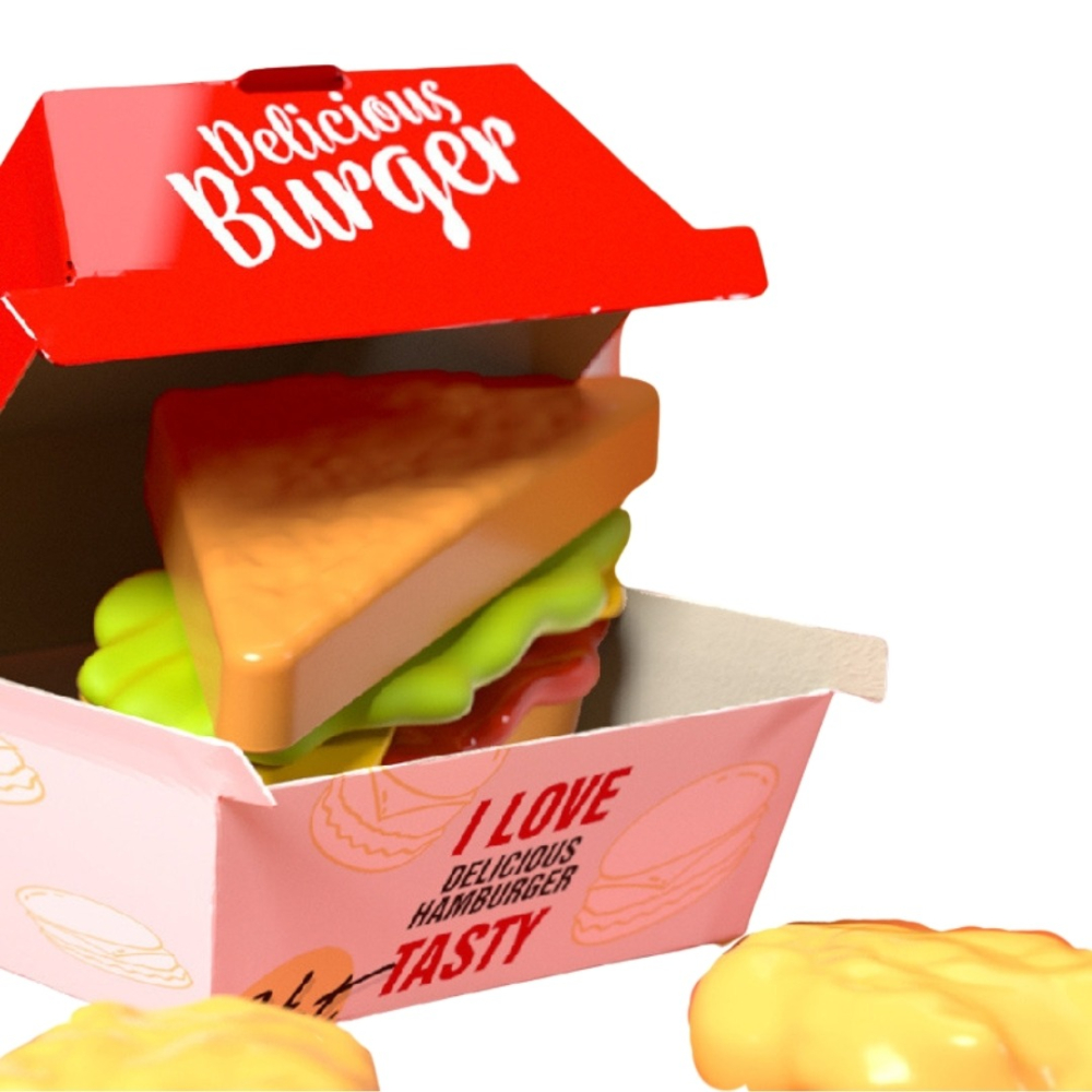 兒童迷你速食店套組71PCS✵ 飲料咖啡機/炸雞/漢堡/薯條/雞塊/冰淇淋/收銀機/兒童家家酒套組-細節圖4