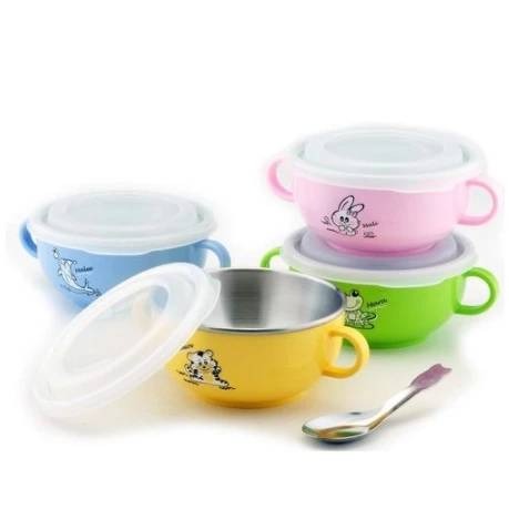 斑馬雙耳兒童碗附蓋附湯匙250ml 斑馬兒童碗 斑馬隔熱碗 斑馬牌隔熱兒童碗250ml雙耳附蓋附湯匙-細節圖2