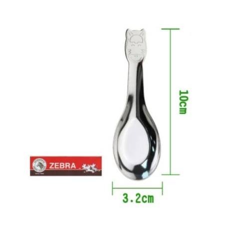 斑馬牌兒童湯匙1入斑馬兒童匙1入 斑馬不鏽鋼兒童湯匙 304不鏽鋼兒童匙 幼兒學習匙 幼兒學習湯匙-細節圖2