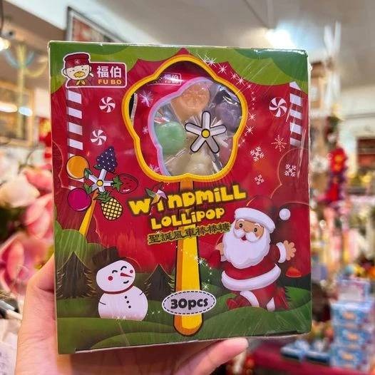 日日旺 聖誕帽棒棒糖單支/聖誕風車棒棒糖 單支-細節圖2