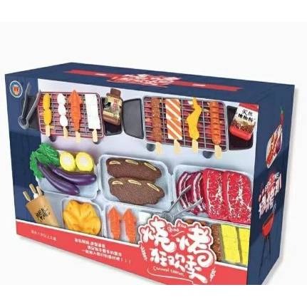 2182燒烤 仿真 燒烤套裝 兒童烤肉玩具燒烤 BBQ 狂歡賣套裝 兒童烤肉組-細節圖2