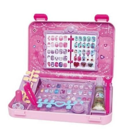 幻彩美甲包 兒童美甲貼套裝 指甲彩繪貼片 防水無毒公主女孩玩具-細節圖5