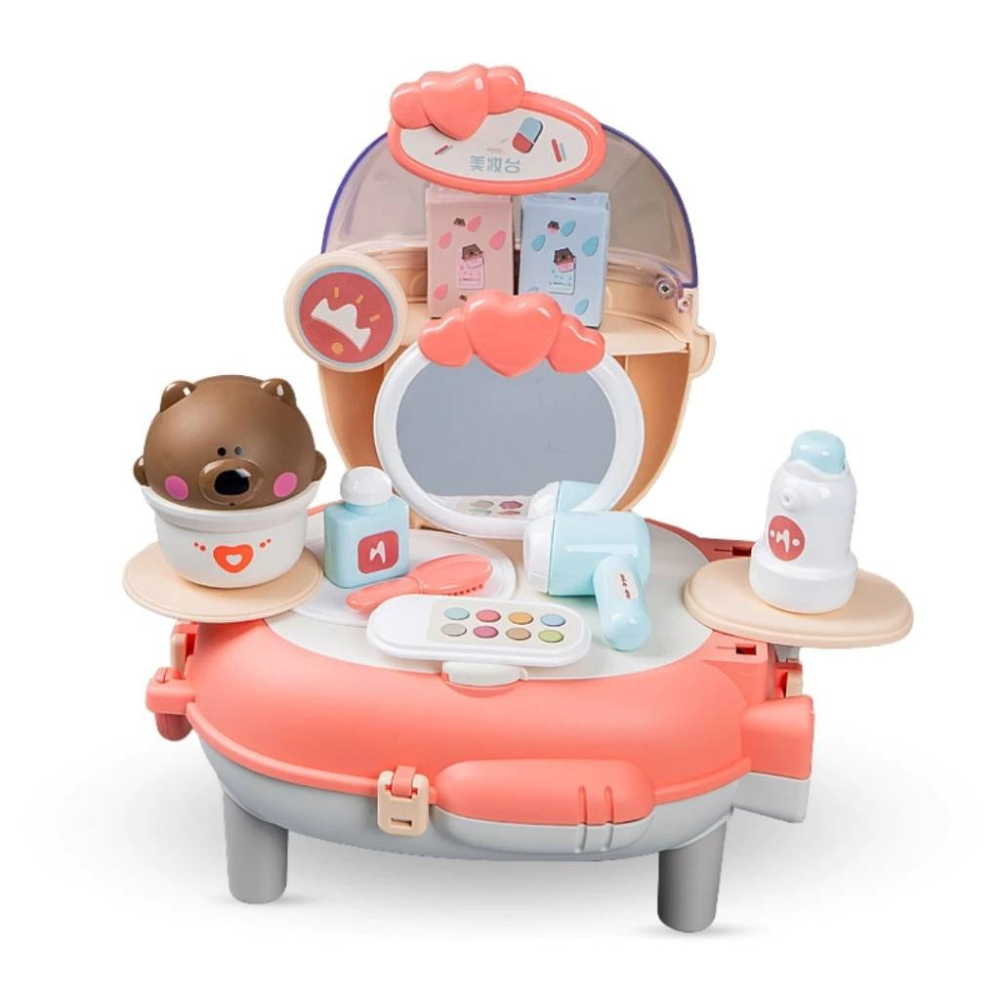 小熊過家家酒背包 二合一五款包包套組 醫護/烹飪/烘焙/美妝/太空之旅/兒童化妝包/廚房玩具背包-細節圖4