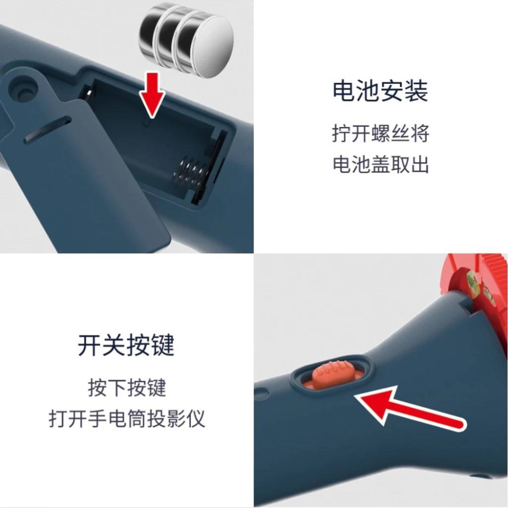 兒童探索玩具 投影圓手電筒 星空版 星空投影燈✵ 考拉日記科教玩具 宇宙探索-細節圖5