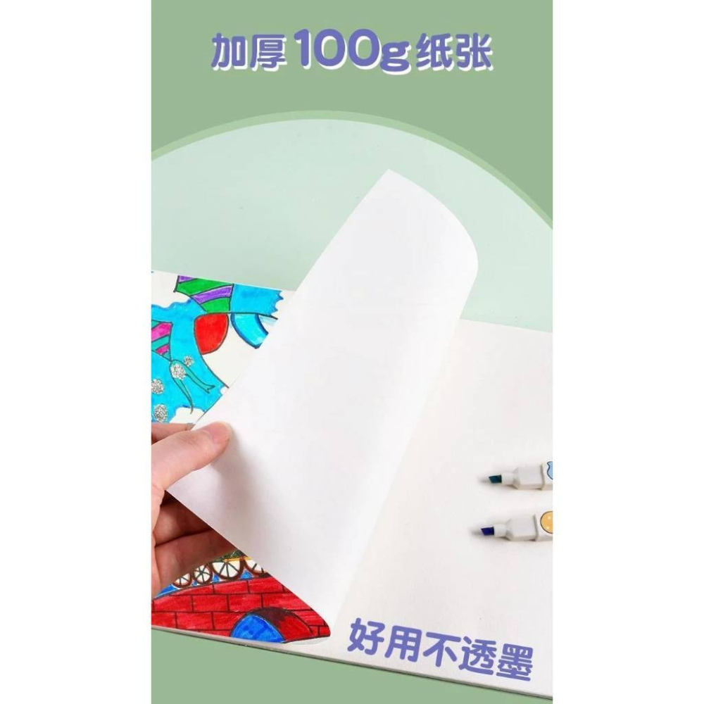 A4童書繪本(4本1組) 多種畫筆可用 微黃護眼紙張 舒適不刺眼 兒童繪本 幼兒繪本 兒童書 童書 親子繪本-細節圖8