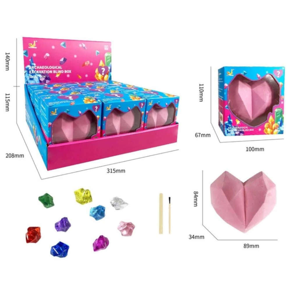 海底世界考古盲盒/魔法寶石考古盲盒 兒童玩具-細節圖2