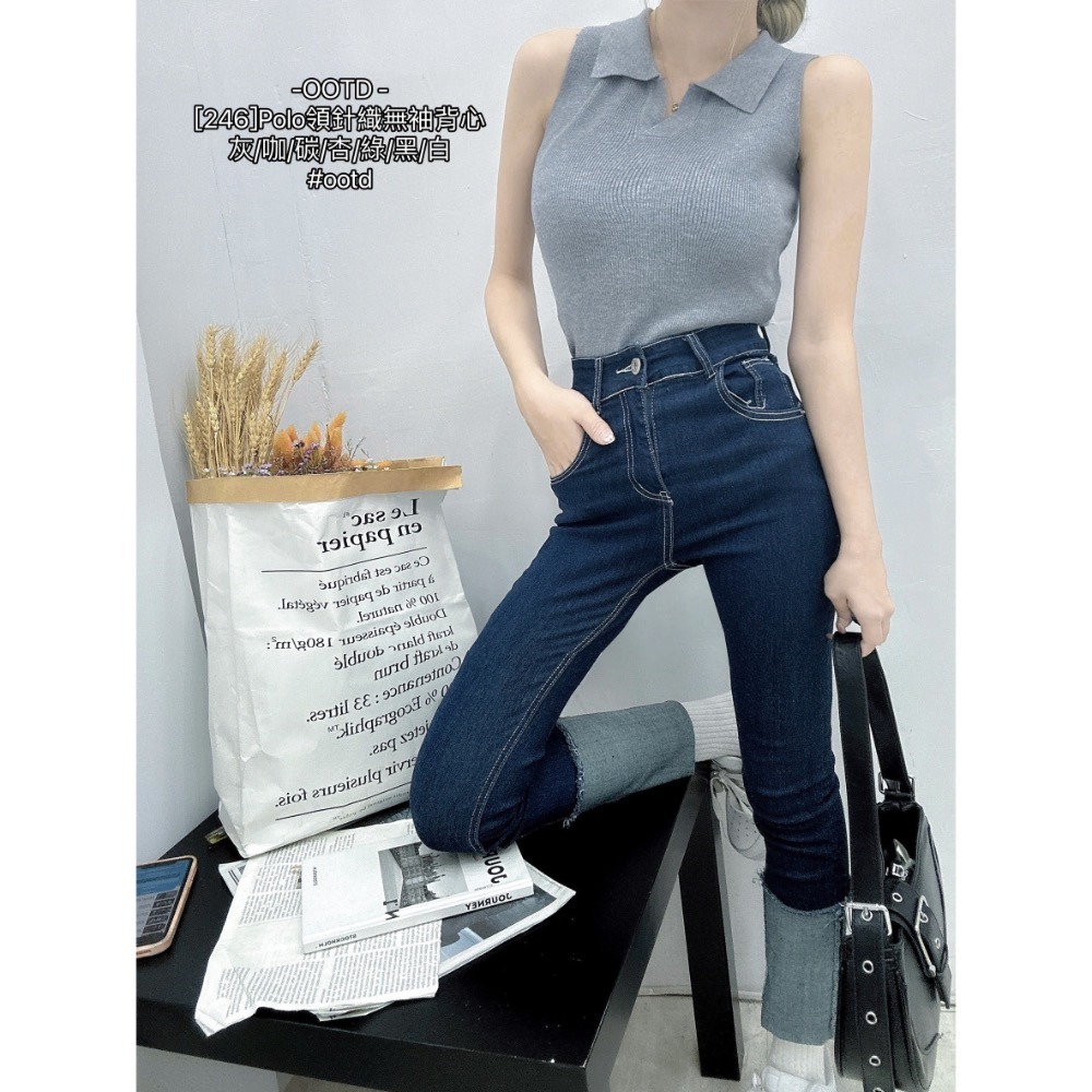 51006 POLO領針織背心-細節圖2