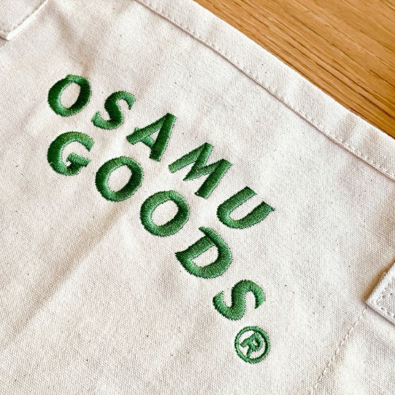 現貨  |  Osamugoods 刺繡 京都元素 純棉大容量 提袋 帆布袋 托特包 附收納袋 JILL CAT-細節圖3