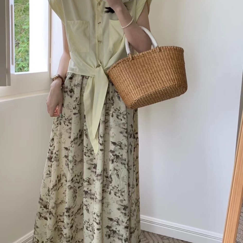 M Heart 現貨館。2件式 彈力平口洋裝+襯衫小外套 set-細節圖3