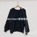 M Heart 韓製🇰🇷 甜美斜露肩針織上衣-規格圖8