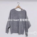 M Heart 韓製🇰🇷 甜美斜露肩針織上衣-規格圖8