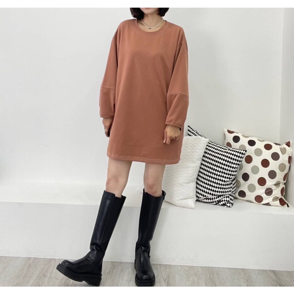 M Heart。韓製🇰🇷 袖車線長版上衣-細節圖3