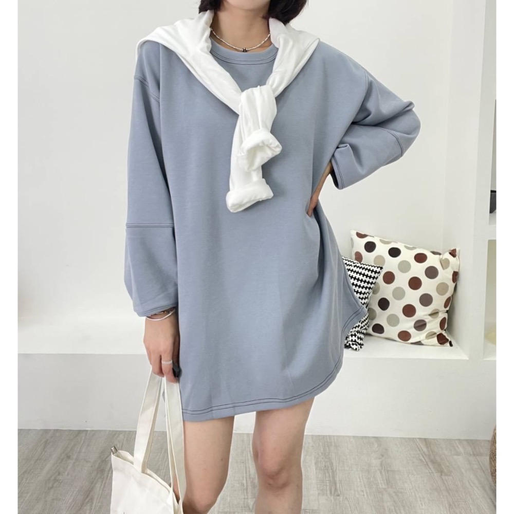 M Heart。韓製🇰🇷 袖車線長版上衣-細節圖6