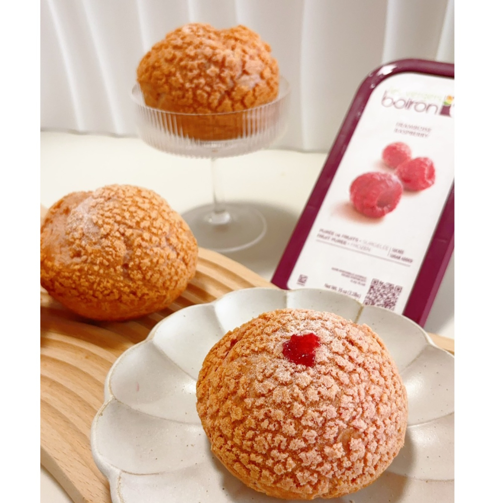 脆皮泡芙-玫瑰覆盆莓（一盒6入）-細節圖2