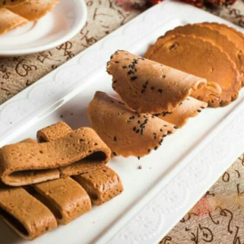 【希望之窗看見好市集】(熱烈預購中)台南百年老店連得堂限量手工煎餅五件 85g(6片)/包 組每月限量10組-細節圖4