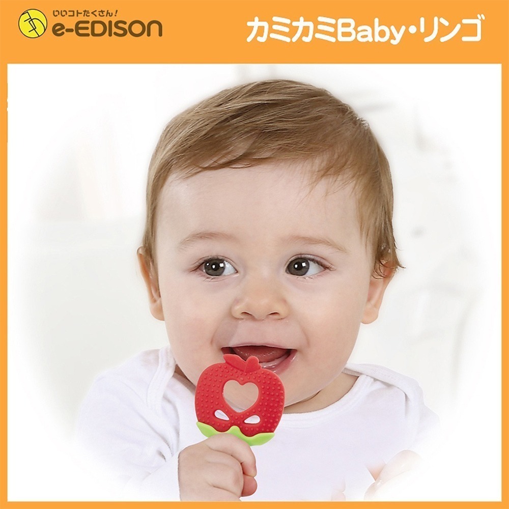 日本 EDISON mama 嬰幼兒 趣味 水果造型 潔牙器 固齒器  (3個月以上)-細節圖4