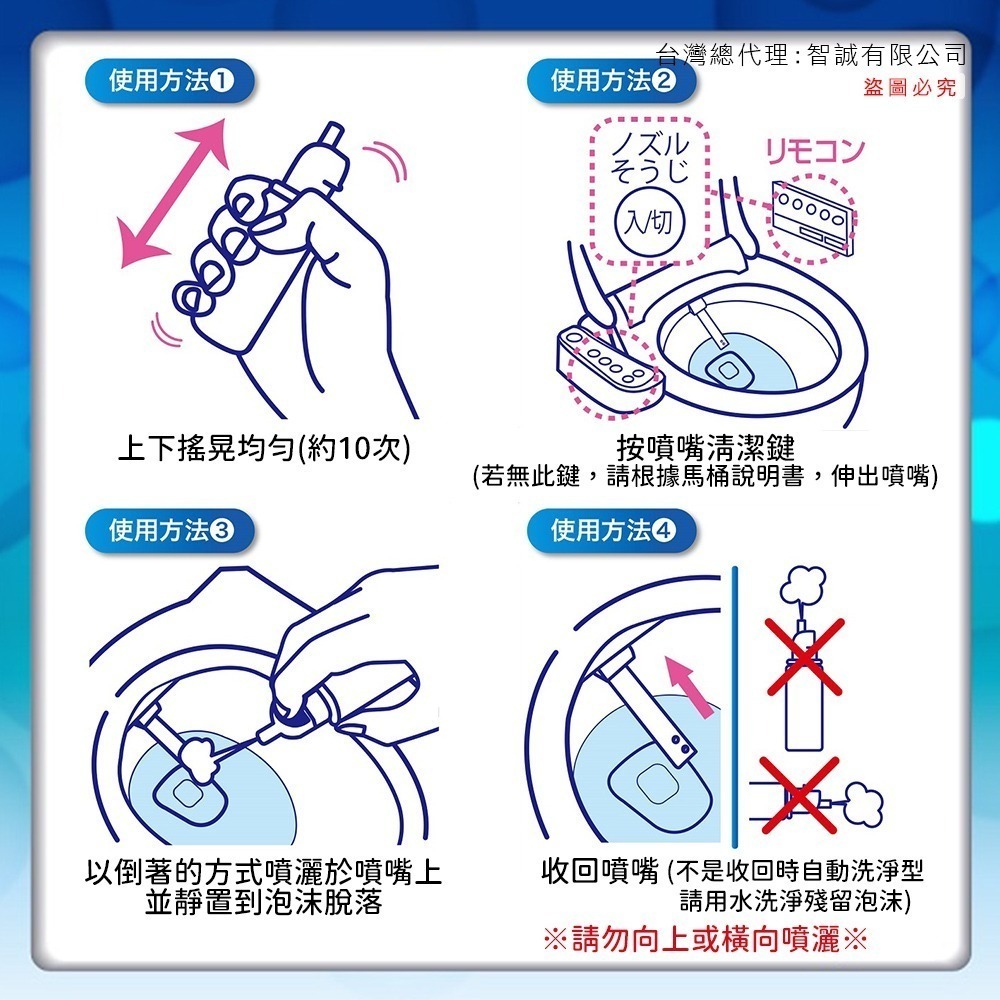 日本原裝 ST雞仔牌 免治馬桶噴嘴專用泡沫清潔劑 噴嘴清潔 慕絲清潔劑 40ml-細節圖5