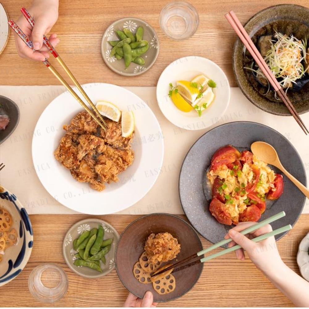 日本 SUNLIFE 日本彩繪 和風 日本筷子 和風煤竹筷 筷子 竹筷 5雙入 多款任選-細節圖2