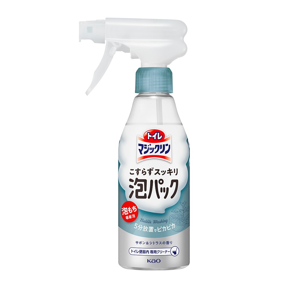 日本花王 Kao 馬桶清潔 泡沫噴霧 300ml 白花香/柑橘皂香-規格圖9