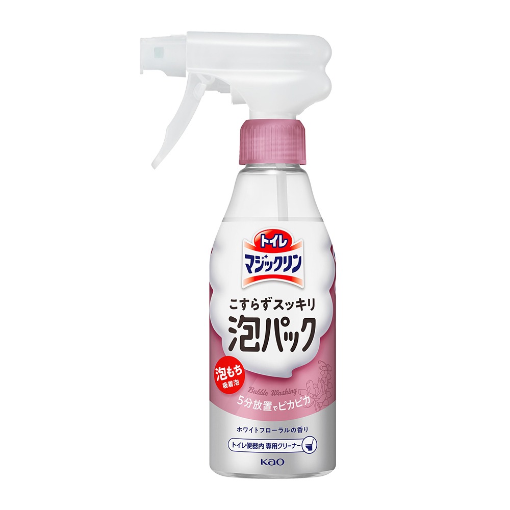 日本花王 Kao 馬桶清潔 泡沫噴霧 300ml 白花香/柑橘皂香-規格圖9