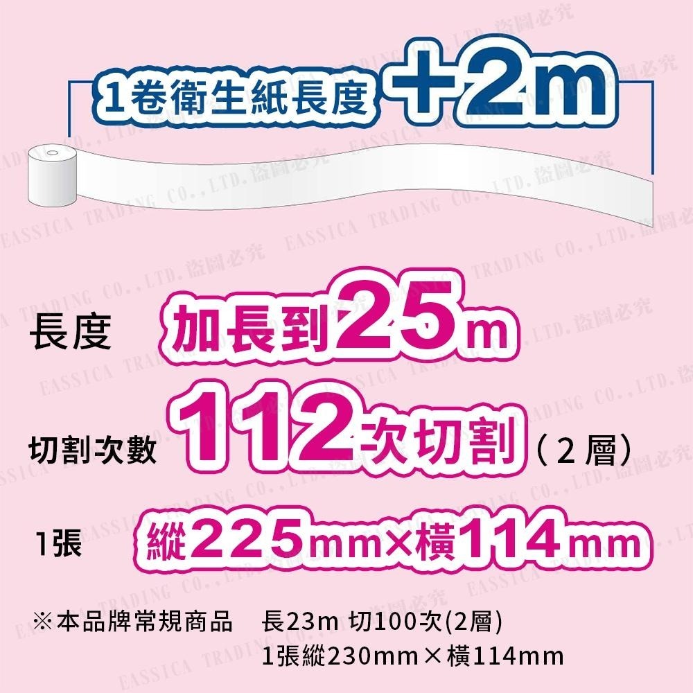 大王製紙 elleair 超吸水 滾筒衛生紙 花香(25m/4入)-細節圖4