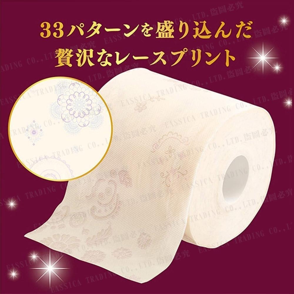 日本製紙 Crecia 雙層 滾筒衛生紙 廁紙 4捲1袋 柔軟/奢華 多種款式-細節圖8