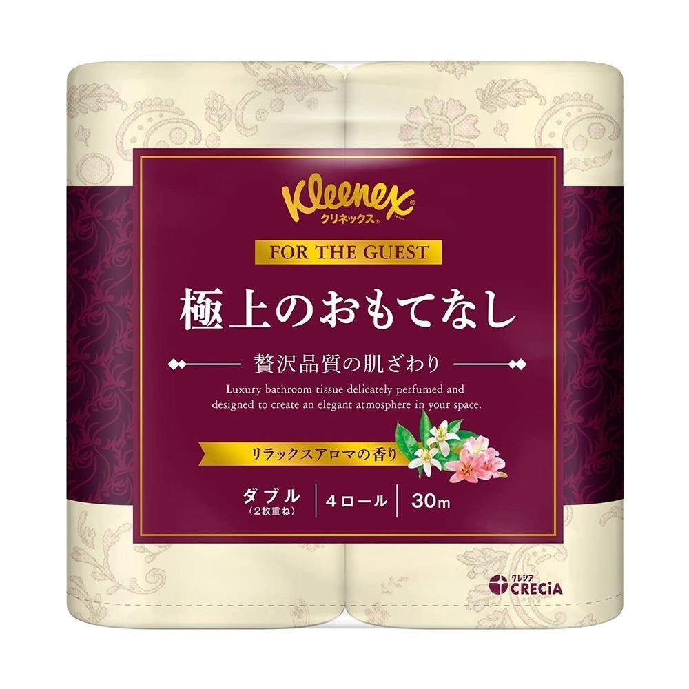 日本製紙 Crecia 雙層 滾筒衛生紙 廁紙 4捲1袋 柔軟/奢華 多種款式-規格圖8