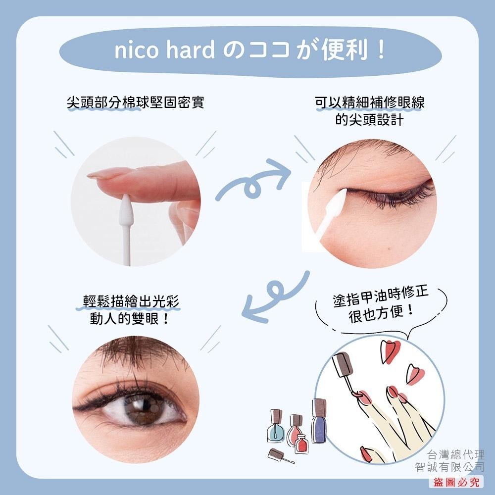 日本 SANYO 山洋 nico化妝專用棉花棒 棉花棒 Soft白 Hard黑 兩款可選-細節圖5