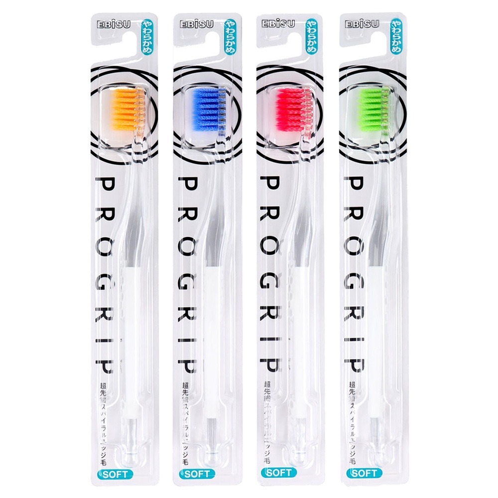 EBiSU 專業螺旋 纖細毛 亮潔 去漬 牙刷 軟毛 隨機色-規格圖8