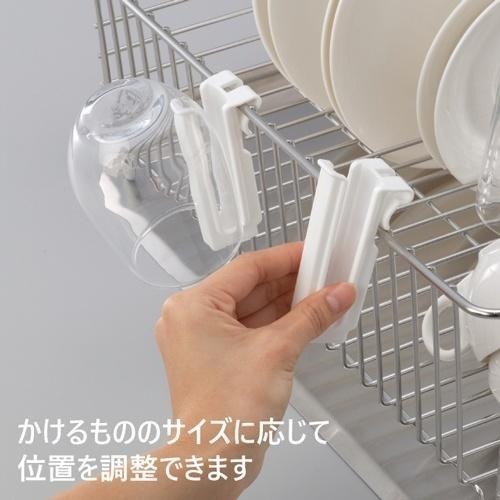 日本 inomata 杯瓶瀝水架2入組 瀝水架 晾乾瓶罐 家庭必備品-細節圖5