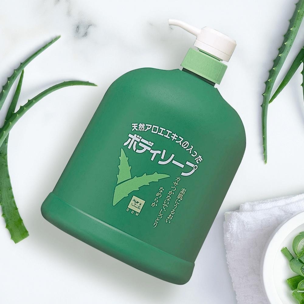 日本 COW STYLE 牛乳石鹼 蘆薈沐浴乳 超大容量 1200ml-細節圖4