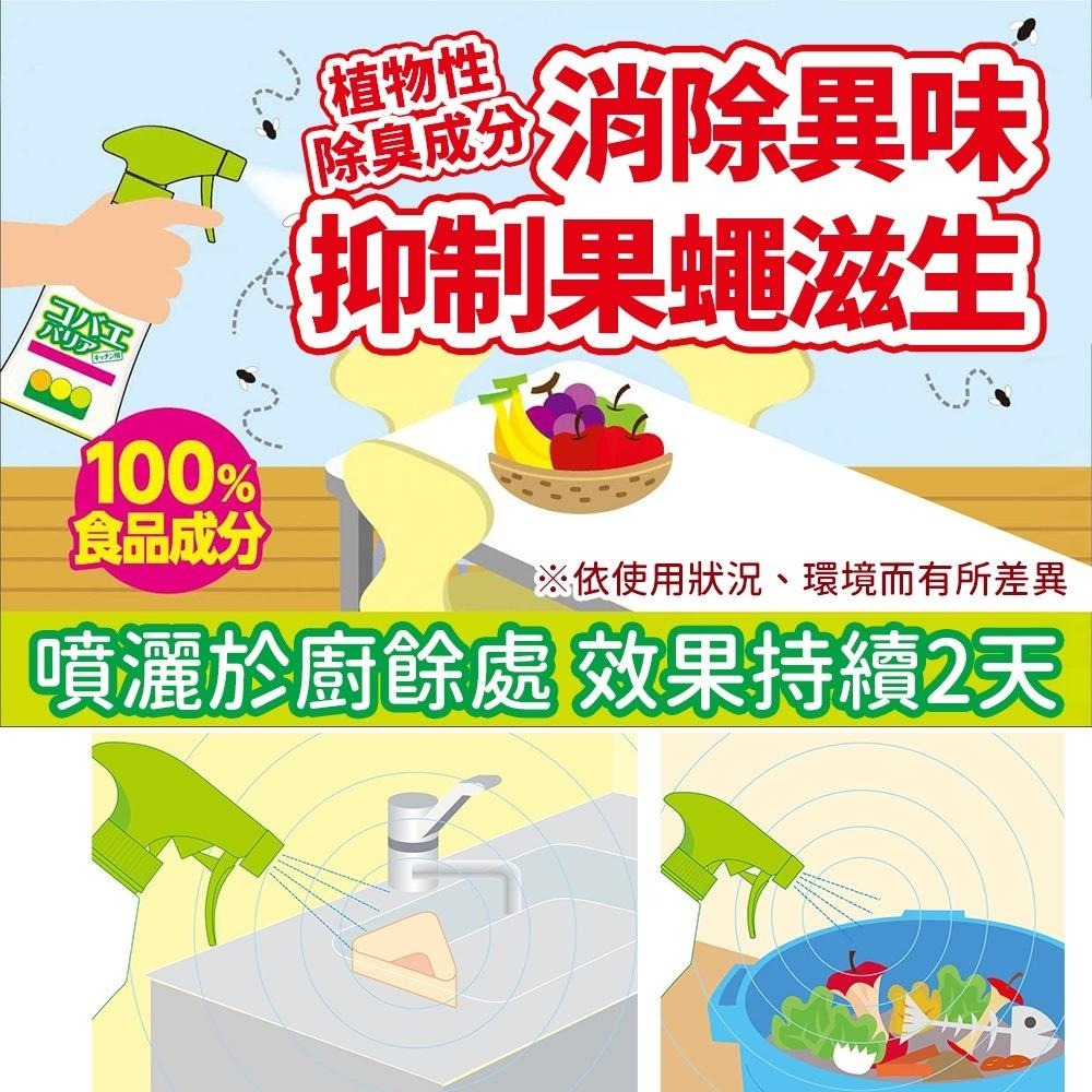 日本 KINCHO 金鳥 飛蛾噴霧 防果蠅 防蛾蚋 居家泡沫噴霧 排水口 浴廁 廚餘 300ml-細節圖3