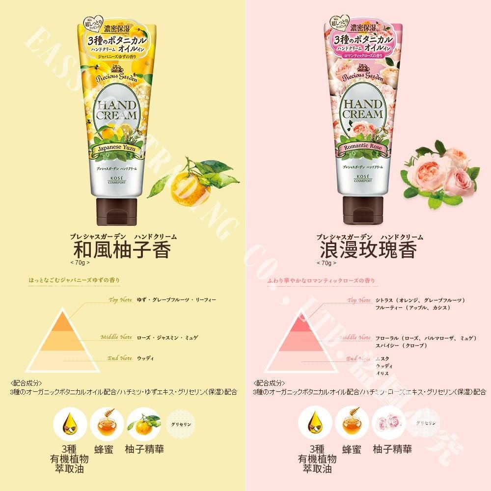 日本 KOSE 高絲 珍貴花園 濃密 潤澤 保濕 身體乳 護手霜-細節圖7