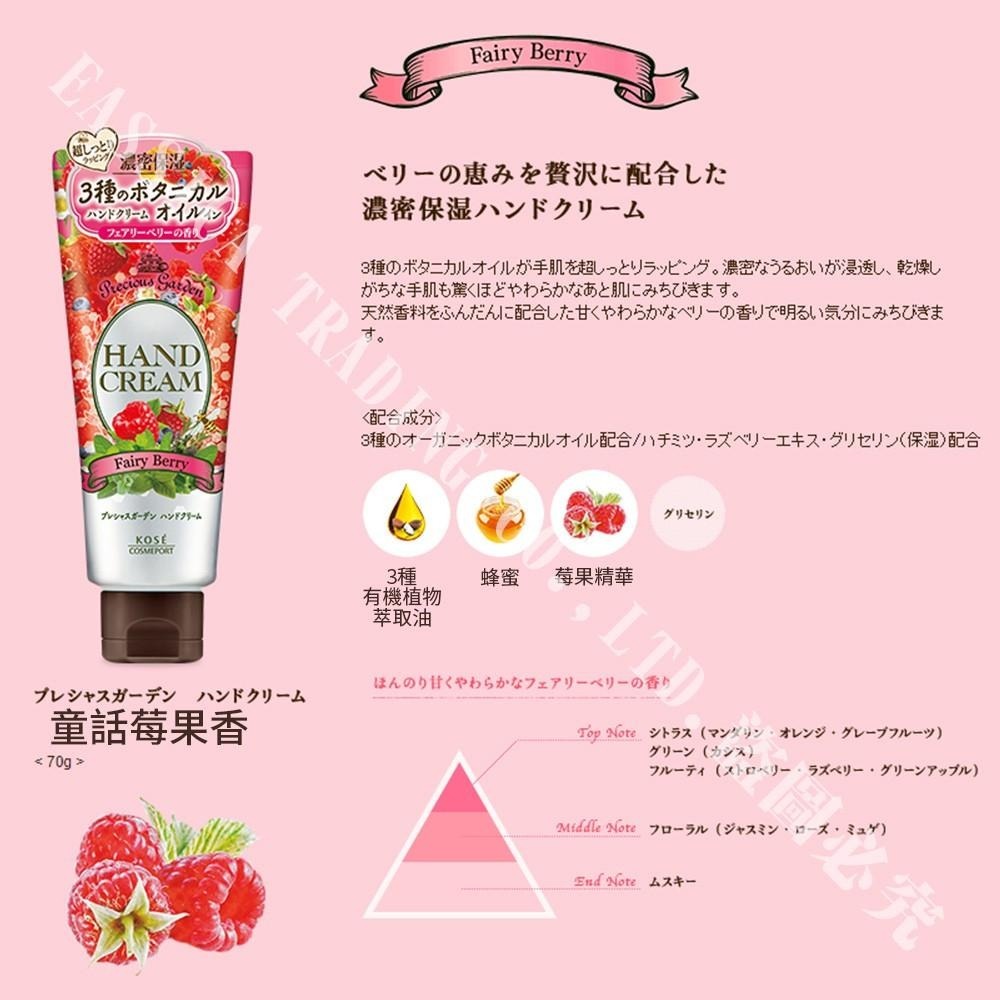 日本 KOSE 高絲 珍貴花園 濃密 潤澤 保濕 身體乳 護手霜-細節圖9